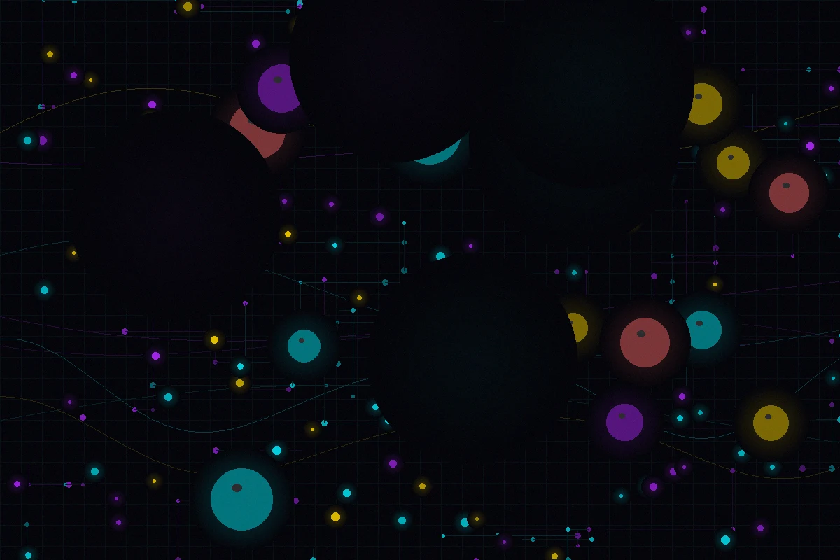 台湾28量子数据中心渲染图——服务器机柜发出幽蓝光芒数据流交织成网络